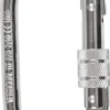Karabinhage Comfort stål, skrue låsning, 18 mm åbning, 110 mm, 58 mm, EN362