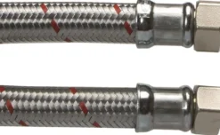 Kedelslange af EPDM gummi med galvaniseret flet og omløbere, ¾" x ¾"