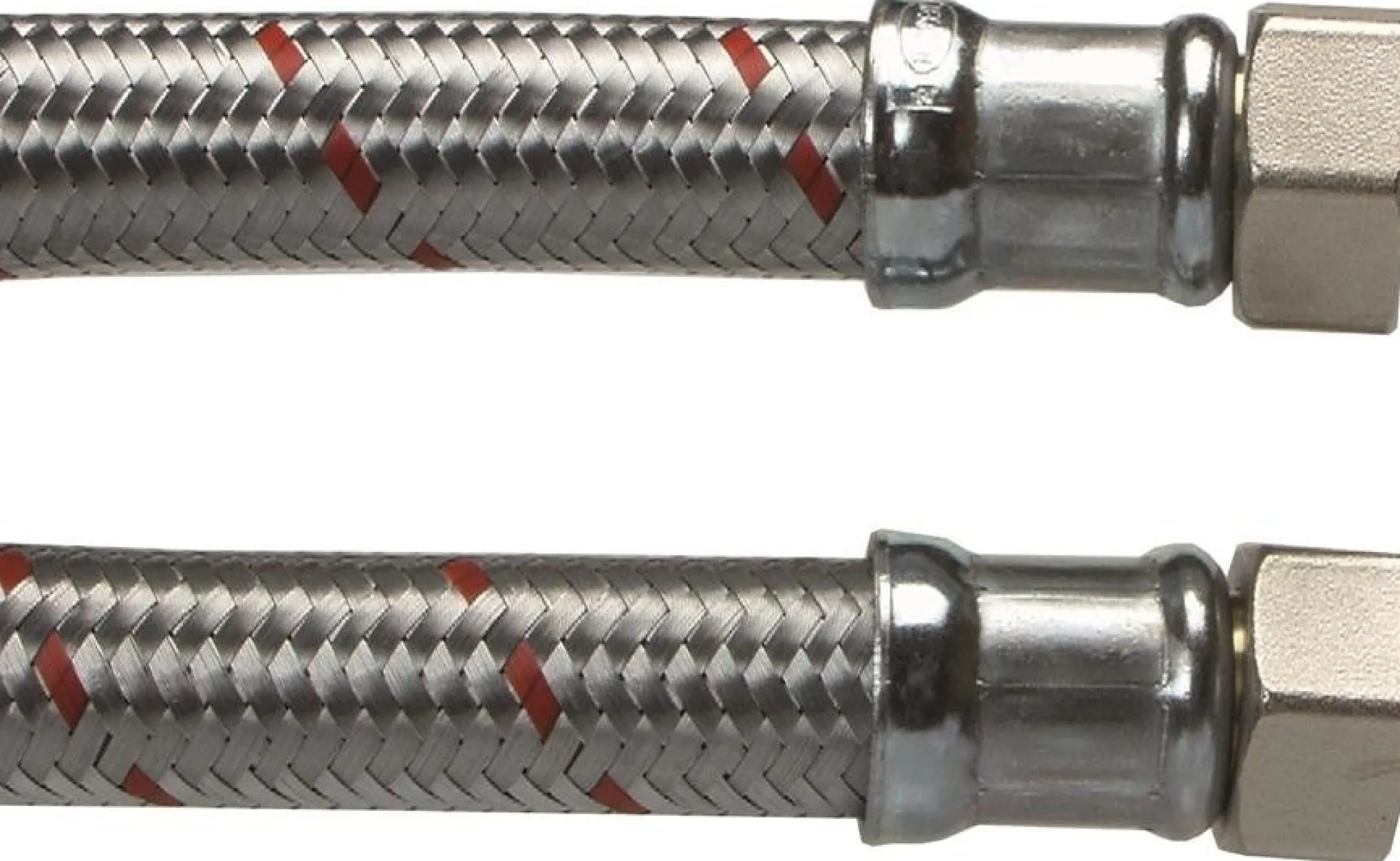 Kedelslange af EPDM gummi med galvaniseret flet og omløbere, ¾" x ¾"