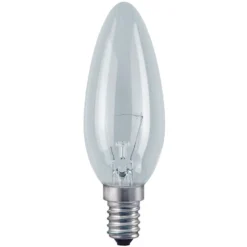 Kertepære 11W, 50 Lumen, E14, Klar, 2700K, 104 mm