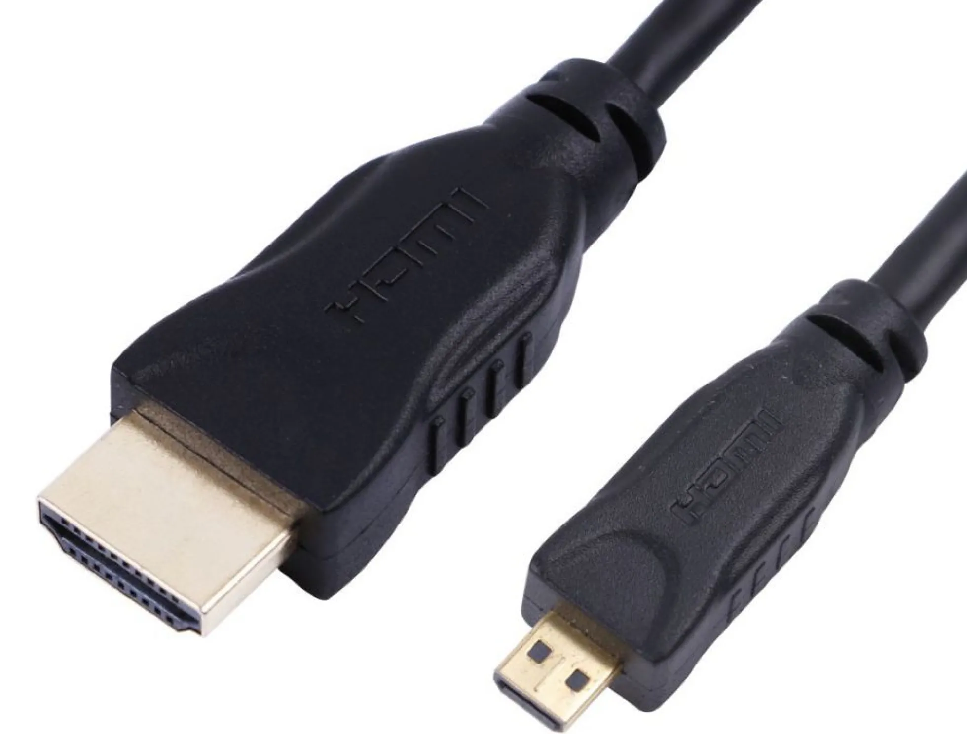 4K HDMI A-D kabel, forgyldte stik med ethernet og dobbelt afskærmning, 4K@60Hz