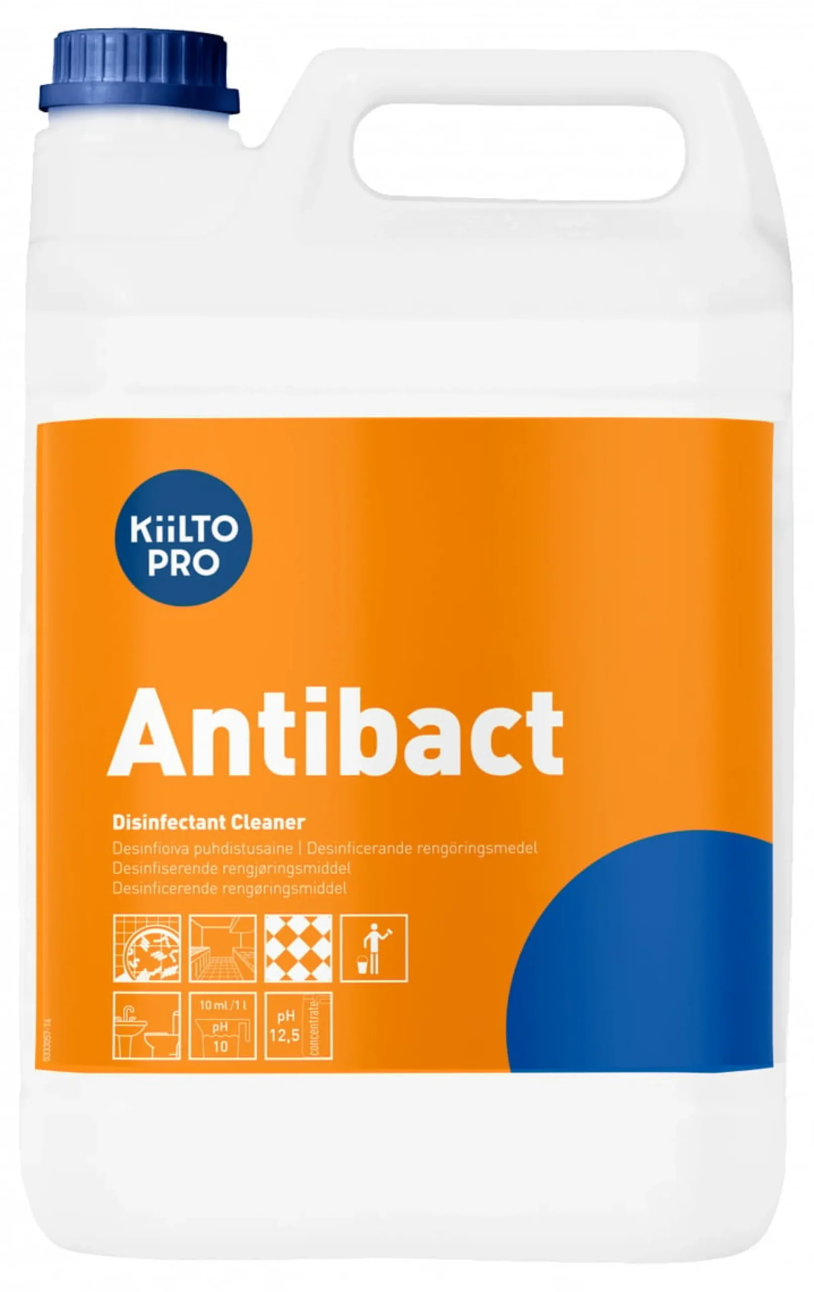 Kiilto Pro Antibact, 5 l, desinficerende rengøringsmiddel