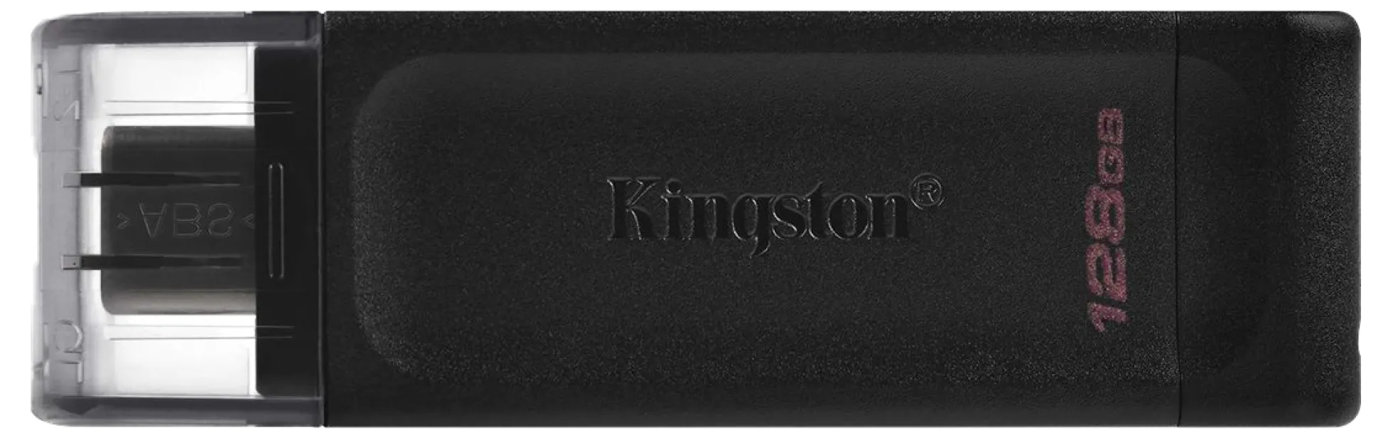 Kingston DataTraveler 70, 128 GB, USB-C 3.2, sort