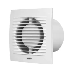 Klimair UNOVENT PRO badventilator, Ø100 mm, fugt og tidstyret, hvid