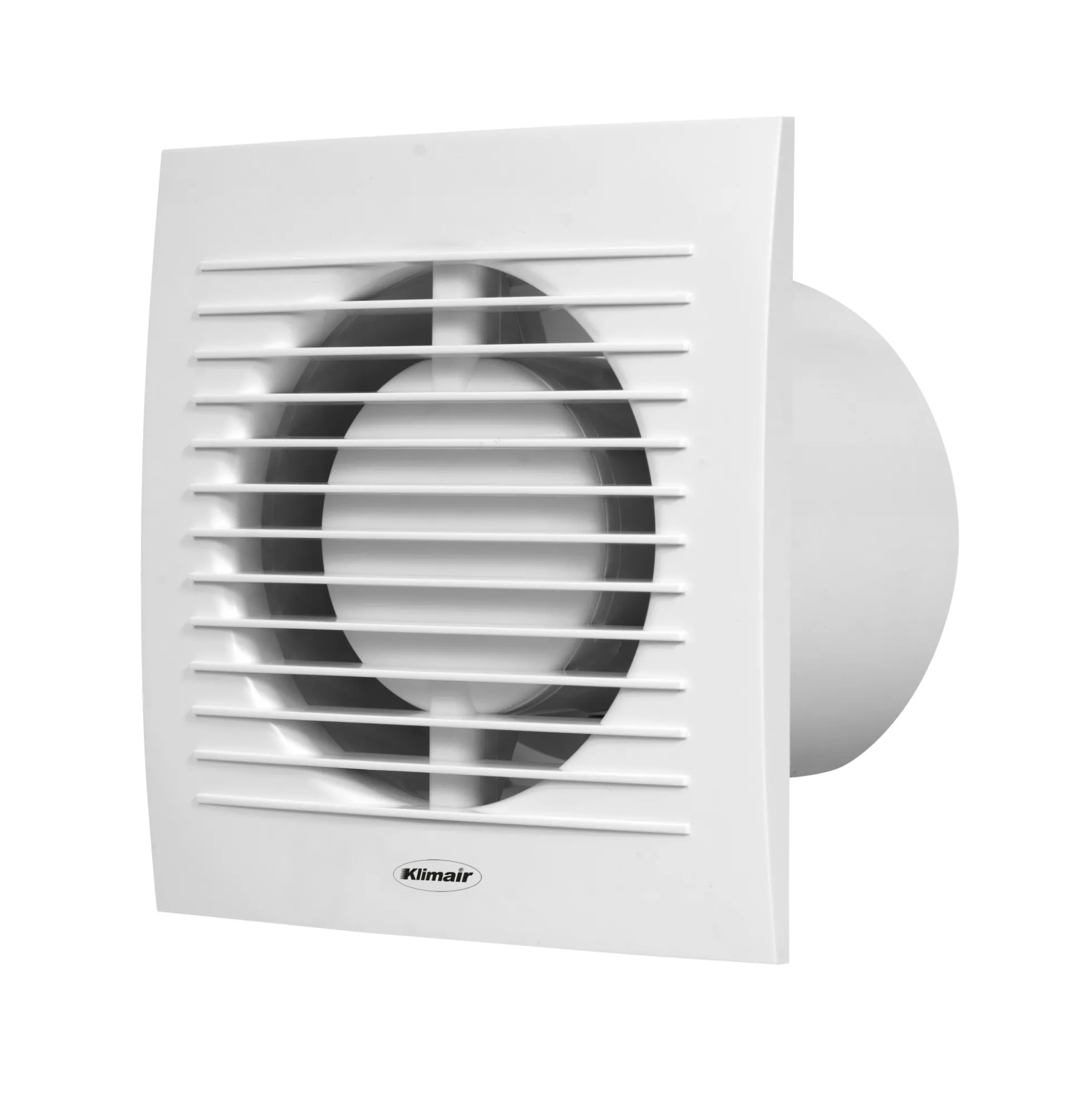 Klimair UNOVENT PRO badventilator, Ø100 mm, fugt og tidstyret, hvid