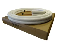 Kobberrør 3 meter, 1/4" x 3/8", med omløber, MTD