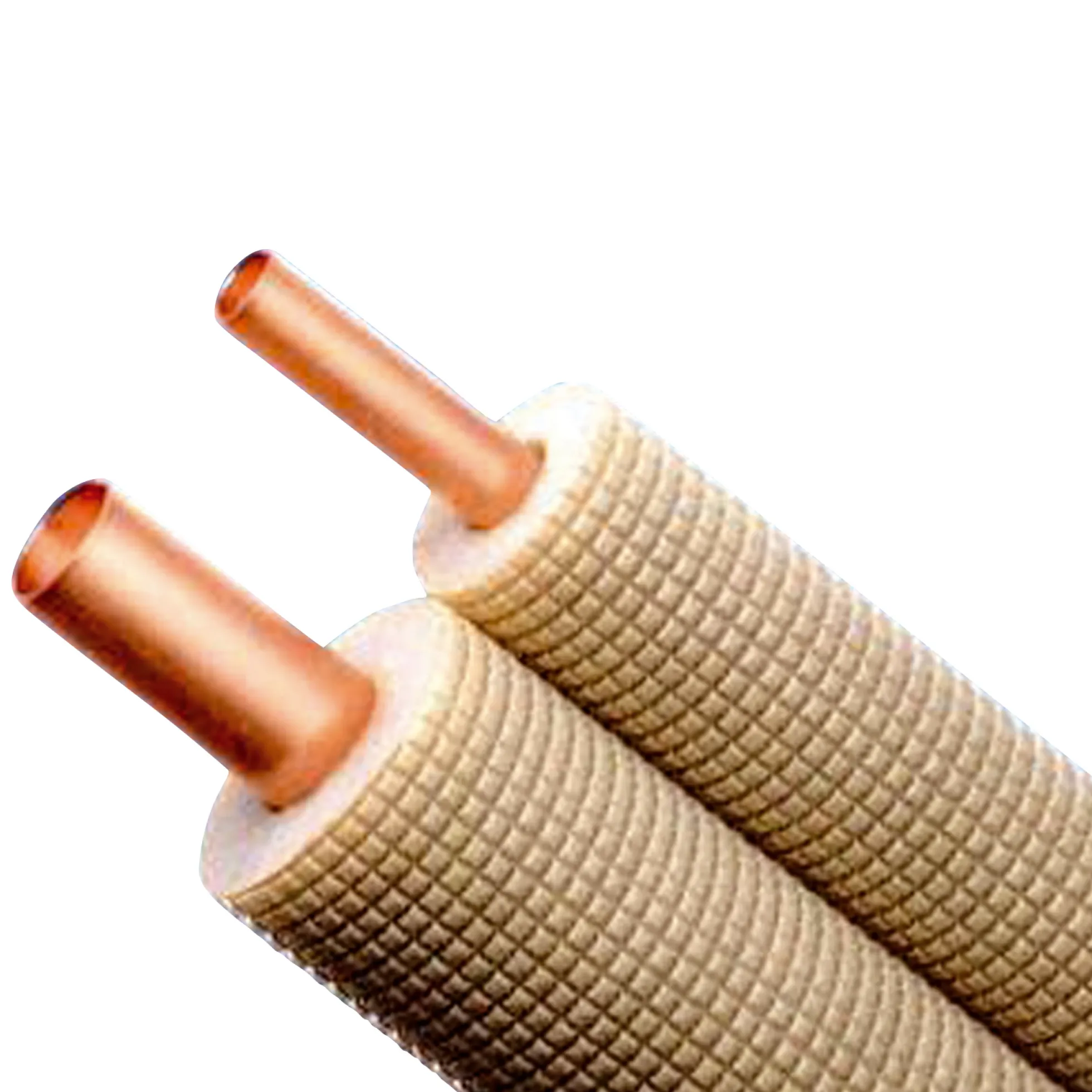 Kobberrør 3 m, 1/4" x 3/8" med omløber