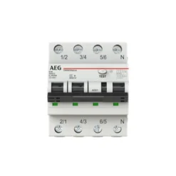 Kombiafbryder 10A, 30mA, C, 3P+N, 4M