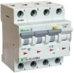 Kombiafbryder 16A 3P+N C 30mA 4M 6KA (HPFI type A))