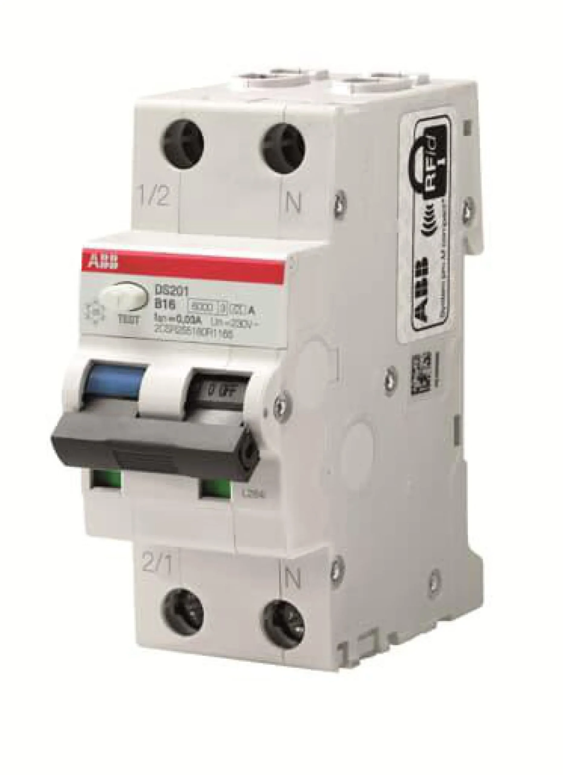 Kombiafbryder HPFI C 10A 30mA, 1P+N, DS201