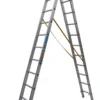 Kombistige aluminium, 2-delt, 2x8 trin, 4,00 meter