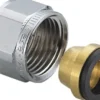 Kompressionskobling 3/8" x 10 mm, Forkromet, Messing, VA-godkendt