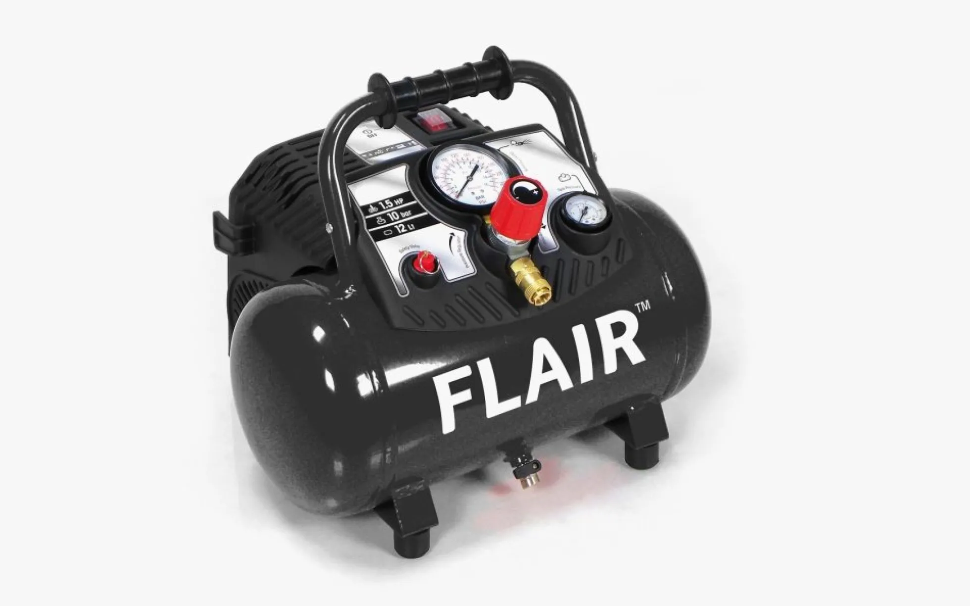 Kompressor Flair 15/12, 1,5 hk, 12 liter, 10 bar, 14 kg