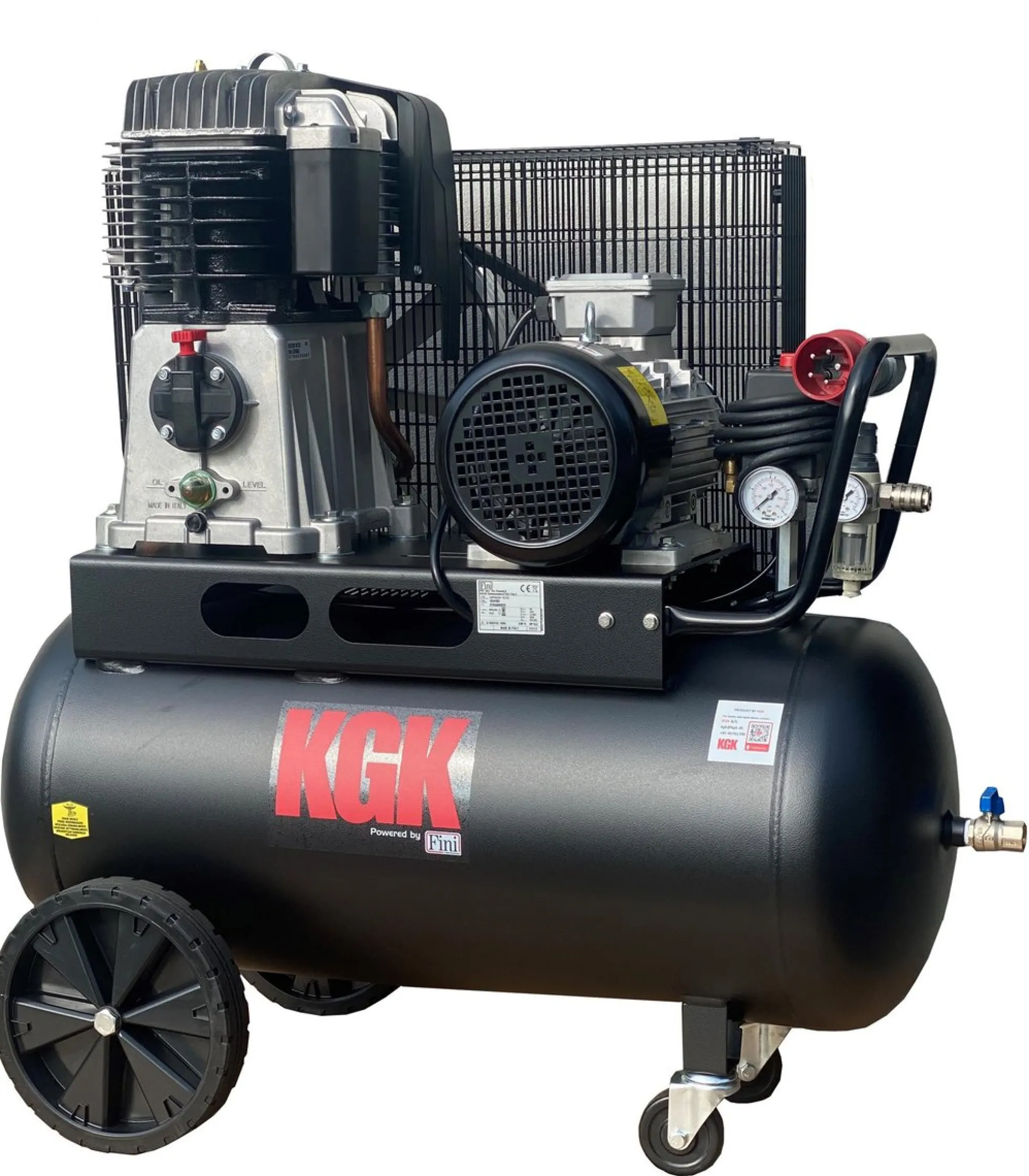 Kompressor 90L, 5,5HK, Støbejernscylinder, Lang Levetid