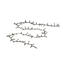 Konstsmide Lyskæde cluster, IP44, 2100K, matte dioder, amber/rav