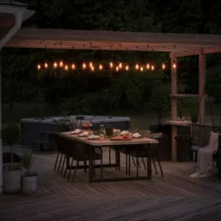 Konstsmide lyskæde E27, 10 ravfarvede LED