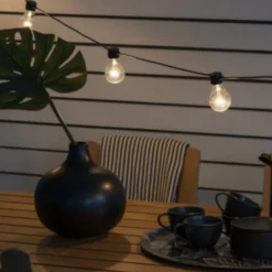 Konstsmide lyskæde E27, 5 ravfarvede LED, 5 meter