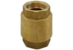 Kontraventil 1 1/4" messing, muffe/muffe