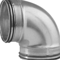 Kort bøjning med nipler (Ø80 til 160 mm) - 90°