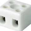 Kronemuffe, porcelæn, 2P, 16mm², med hul