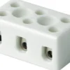 Kronemuffe, porcelæn, 3P, 10 mm², med hul