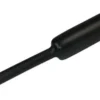 Krympeslange TV sort med lim, 12/4 mm, 1 meter