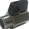 Kuglehane 1/2" MUFFE/NIPPEL forkromet