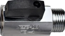 Kuglehane Securex mf/np m. håndtag og kontraventil - 1/2"