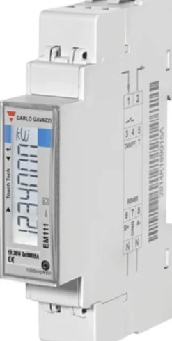 KWH Måler 1-faset 45A direkte, puls udg, MID, EM111DINAV81XO1PFB