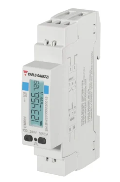 KWH Måler 1-Faset MID-B, 45A Direkte Puls, din, 17,5 mm - Carlo Gavazzi