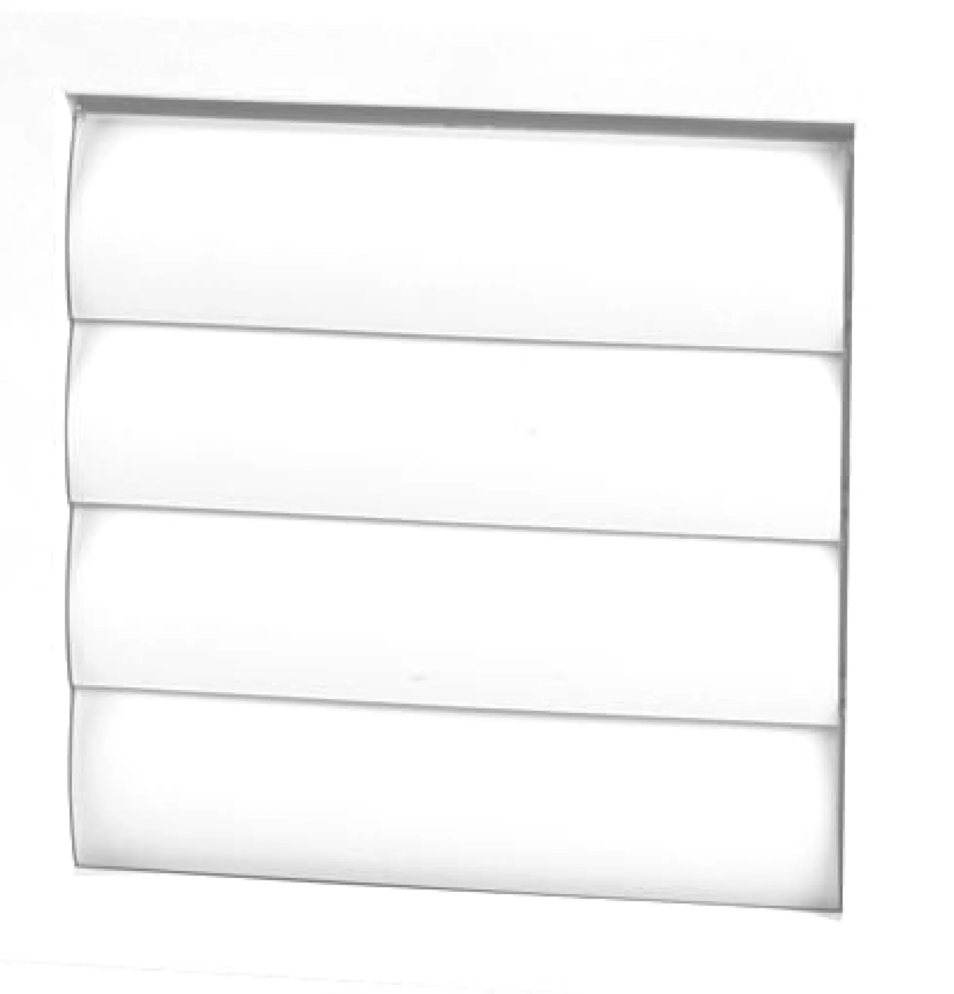 Lamelventil 150x150 mm hvid
