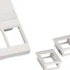 Lan-Com – FUGA dataudtag til 1-2 stk. keystone konnektorer, 1½ modul, hvid