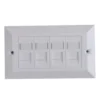 Lanview Cat6 faceplate UK 4-port 146x86 mm