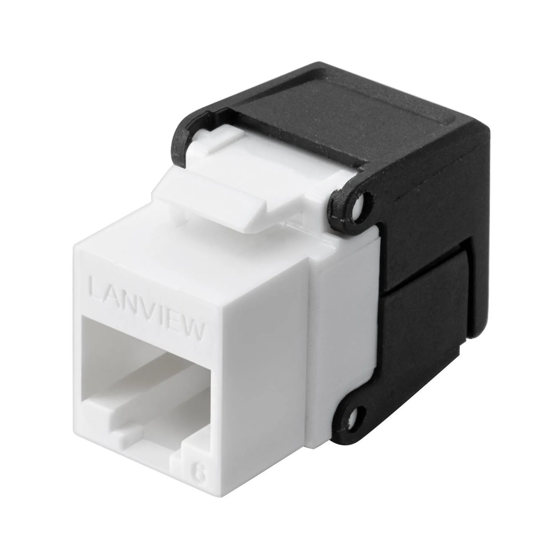 Lanview Cat6 uafskærmet flip jack keystone