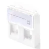 Lanview EURO stikkontakt 2-port modul 45x45 mm