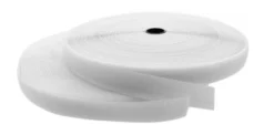 Lanview hook and loop rulle, 10 meter, 10 mm, hvid