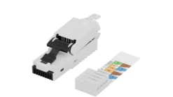 Lanview RJ45 UTP stik, Cat6a, til AWG22-24 solid/stranded leder, værktøjsfrit