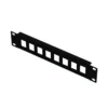 Lanview 10" 1U keystone-patchpanel 8 porte sort