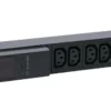 Lanview 19" 1U PDU 16A 10x C13 med amperemåler 3 m kabel