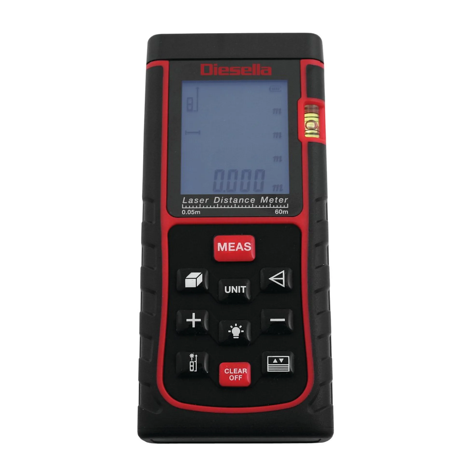 Laser afstandsmåler, 0,05-60 M, ±2,0 mm - Diesella