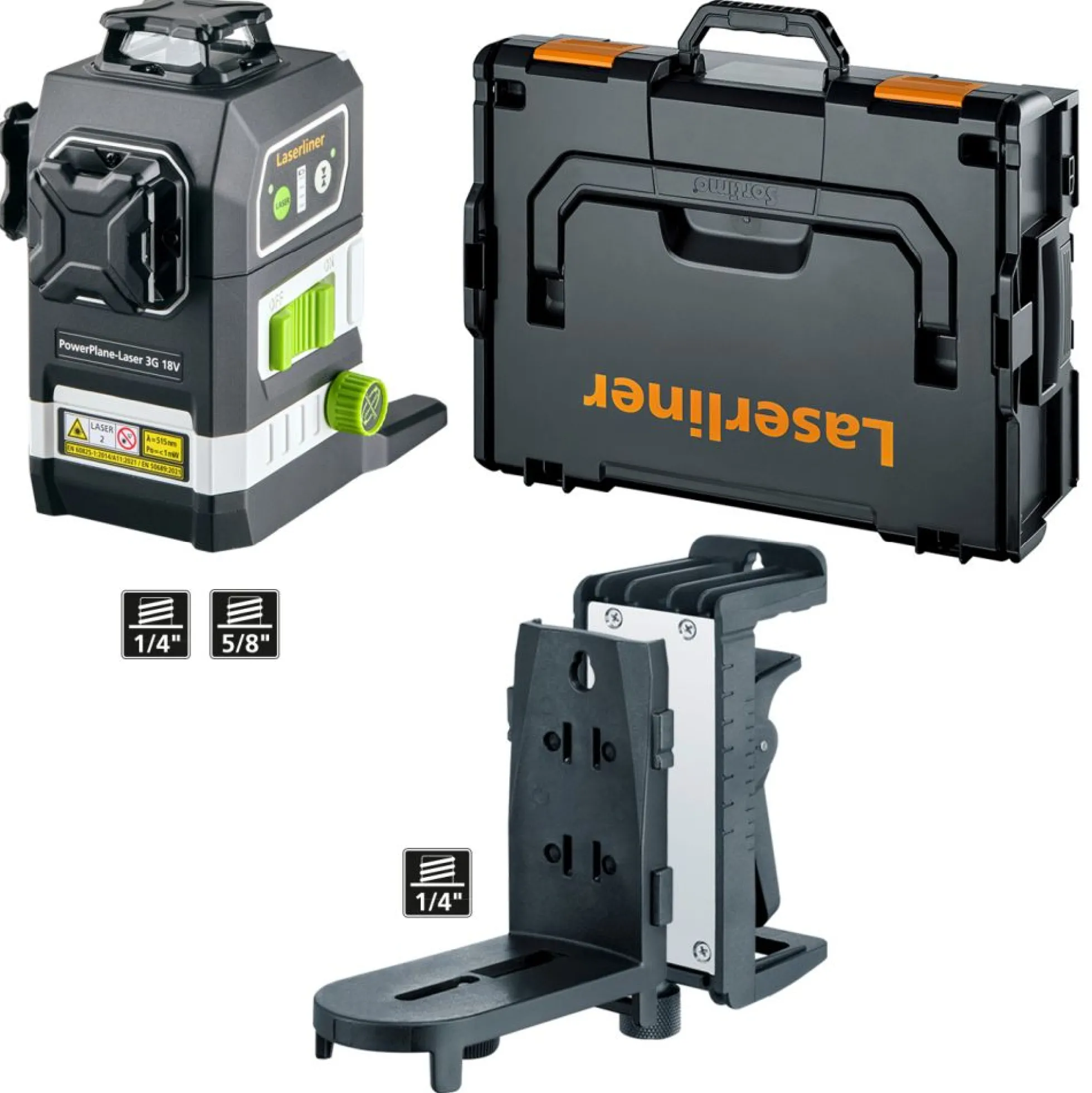 Laserliner Powerplane-Laser 3G Multi, 3x360°