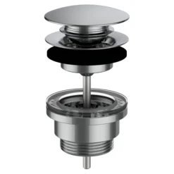LAUFEN bundventil, 1 1/4" x 63 mm, krom
