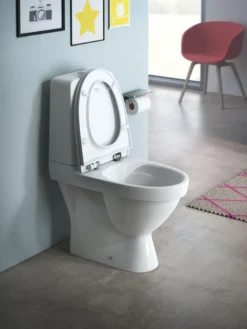 Laufen Kompas gulvstående toilet, skjult P-lås, rimless, rengøringsvenlig, hvid
