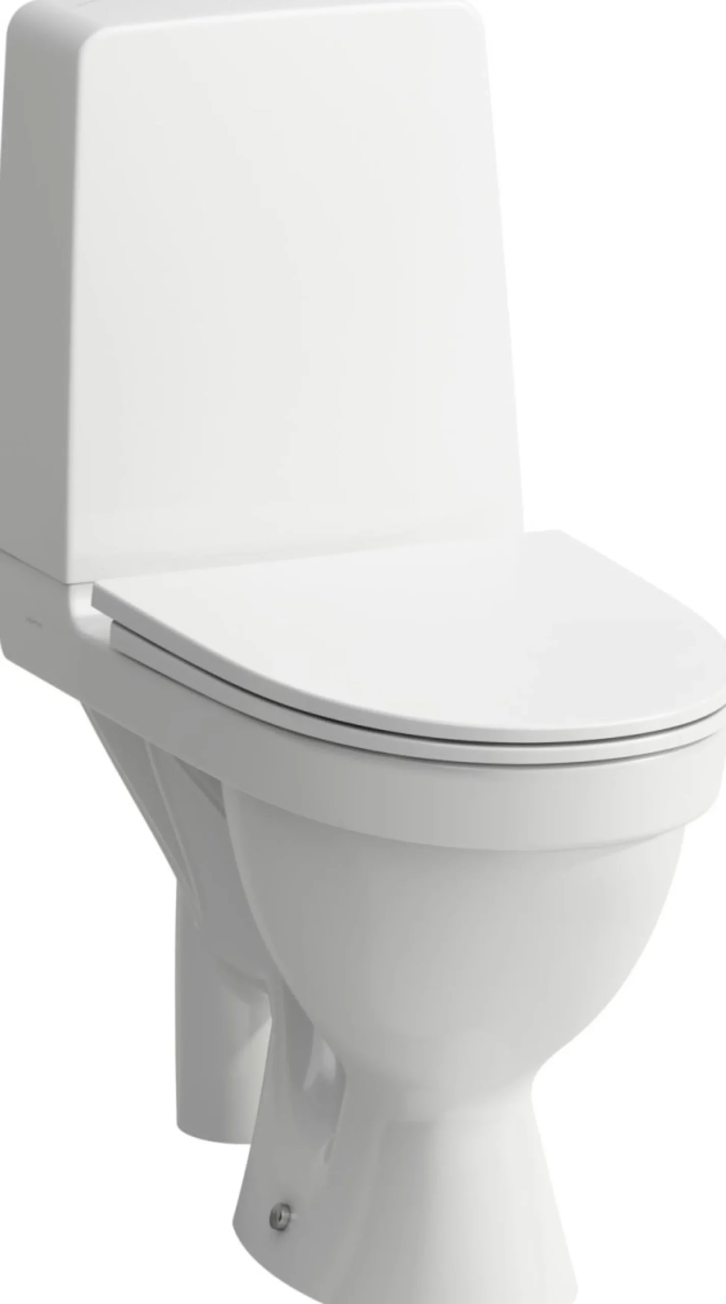Laufen Kompas Gulvstående toilet med åben S-lås, 650x360mm. Hvid LCC glasur.