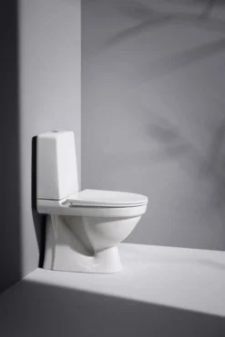 Laufen Kompas Gulvstående toilet med skjult S-lås, 650x360mm. Hvid.