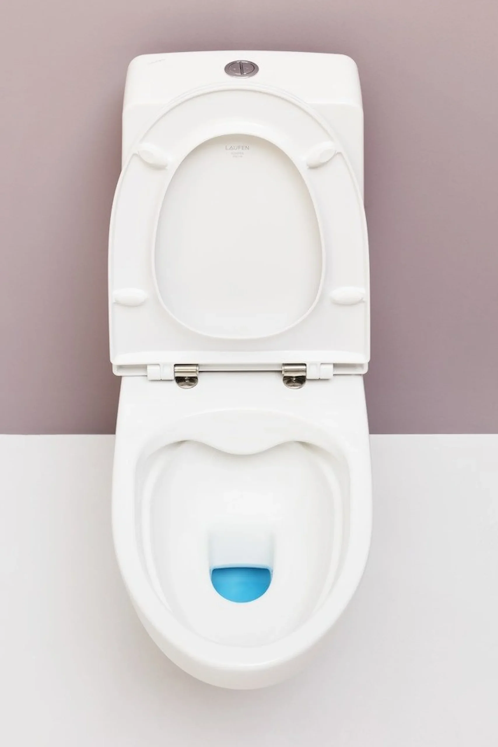 Laufen Kompas Væghængt toilet, rimless toilet med synlig cisterne