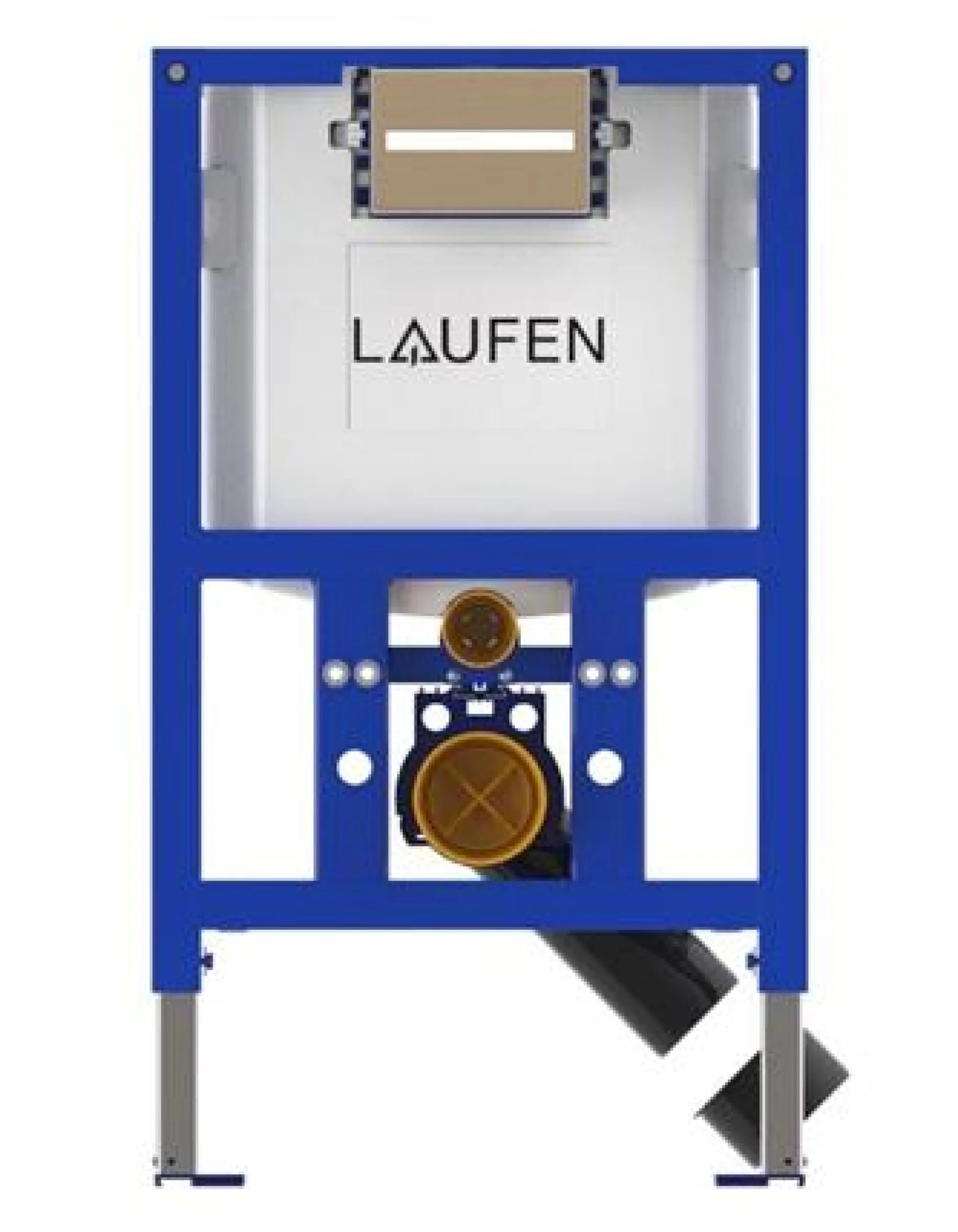 Laufen LIS indbygningscisterne, 82 cm, top/frontbetjent, 4,5/3 l