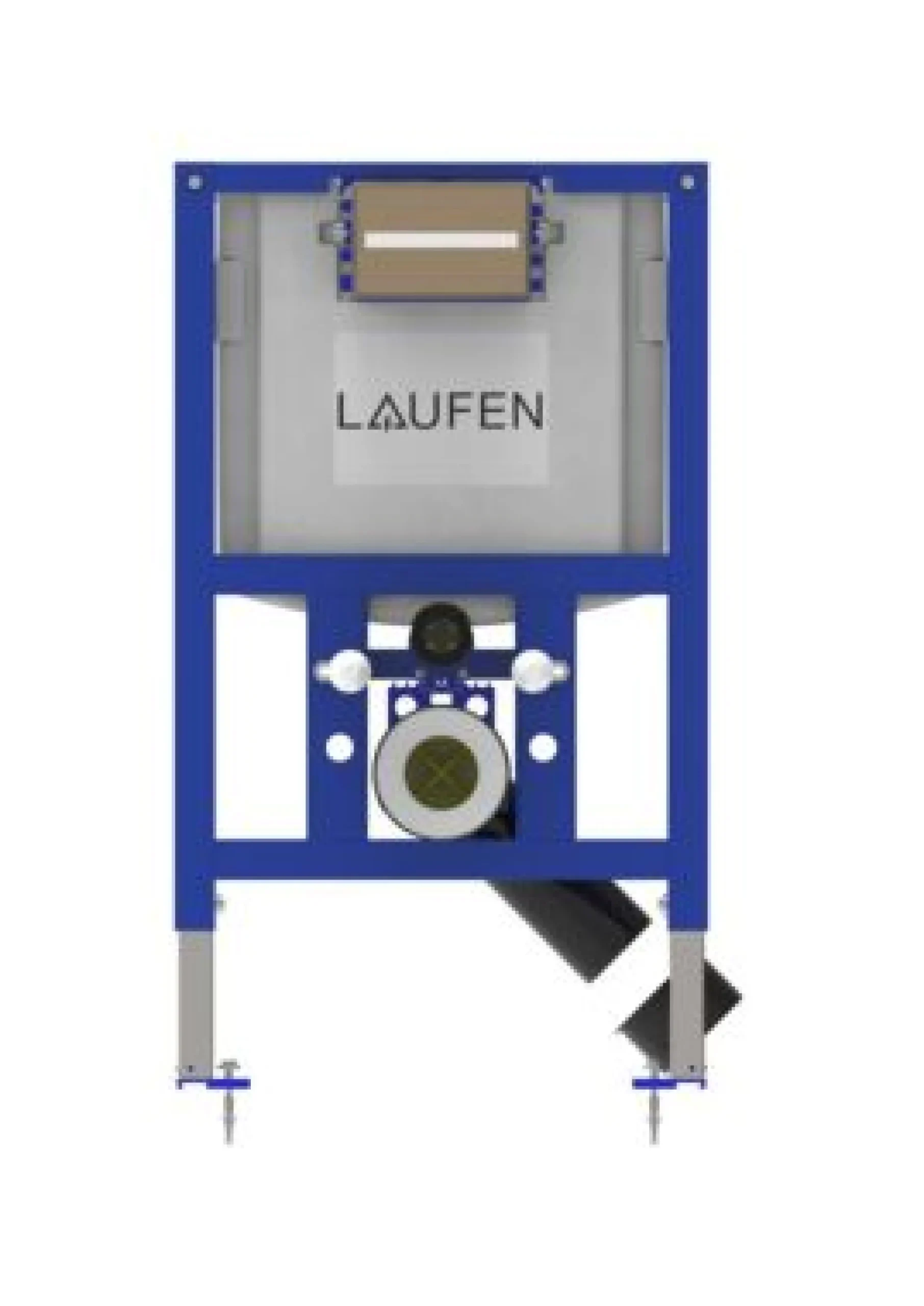 Laufen LIS indbygningscisterne, 82 cm, top/frontbetjent, 4,5/3 l