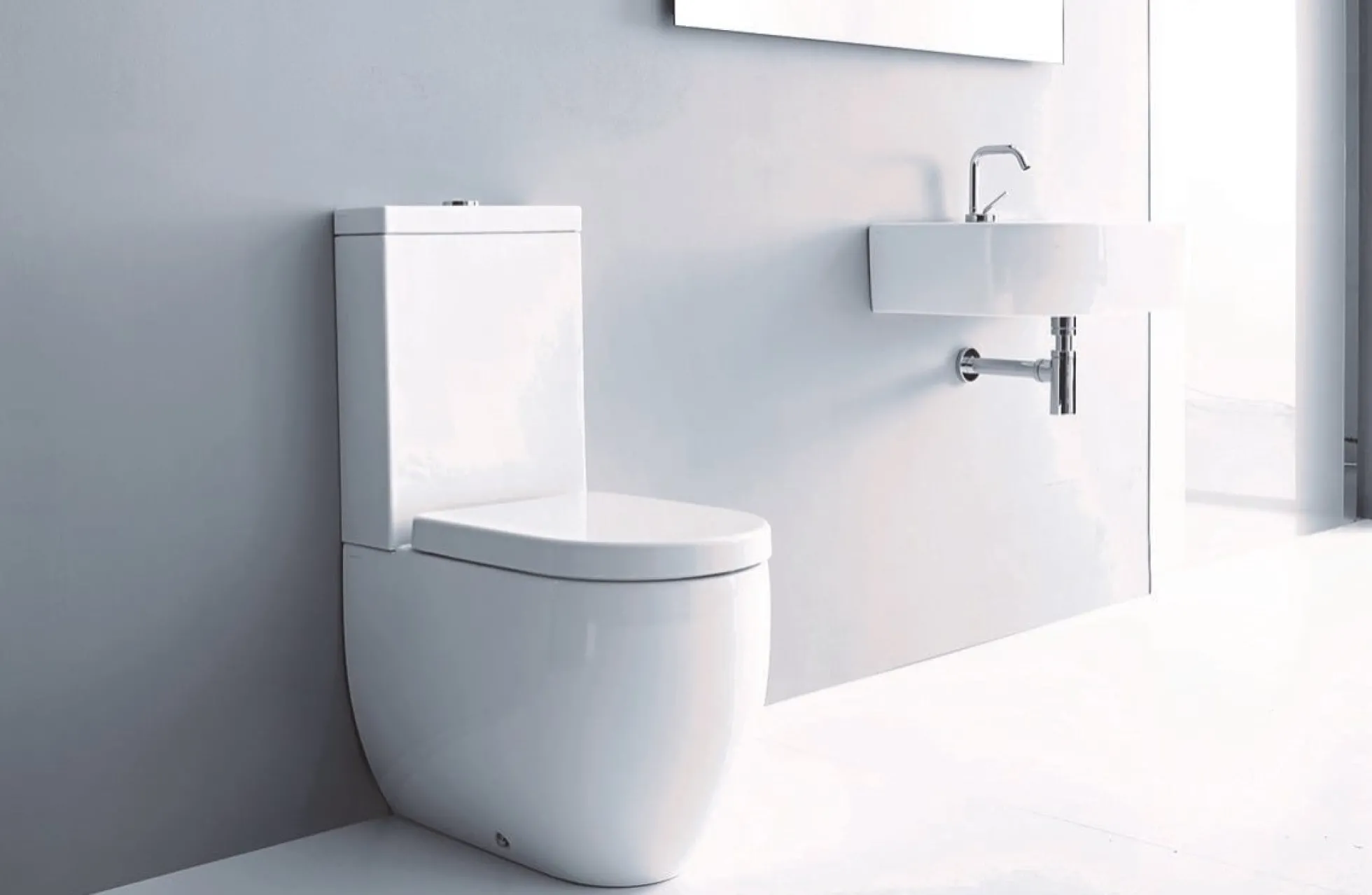 Lavabo Flo gulvstående toilet med cisterne u/sæde