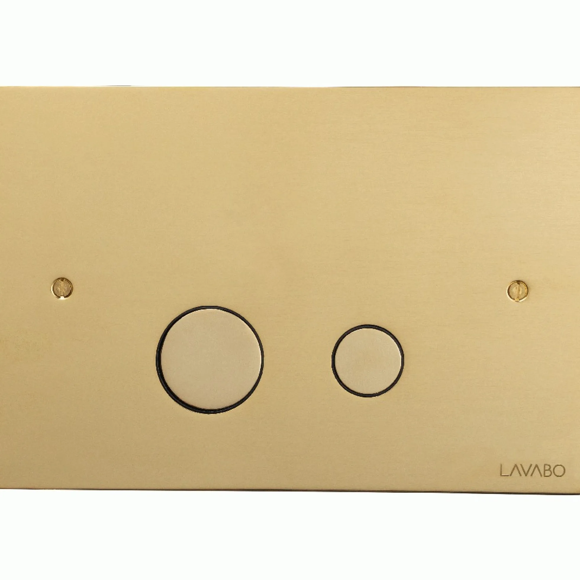 Lavabo Luna trykplade, 2-skyl, til indbygningscisterne, messing